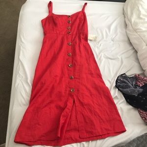 Red vintage dress